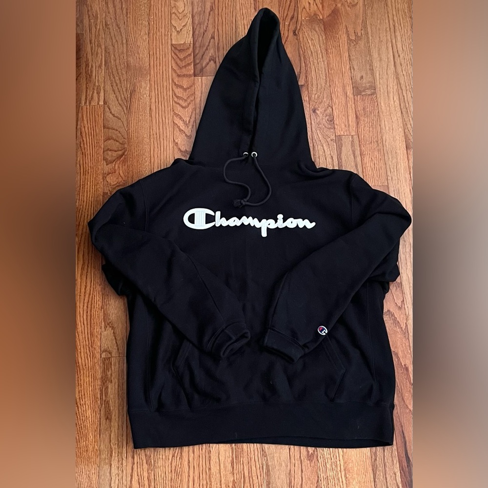 Champion Black Pullover Hoodie